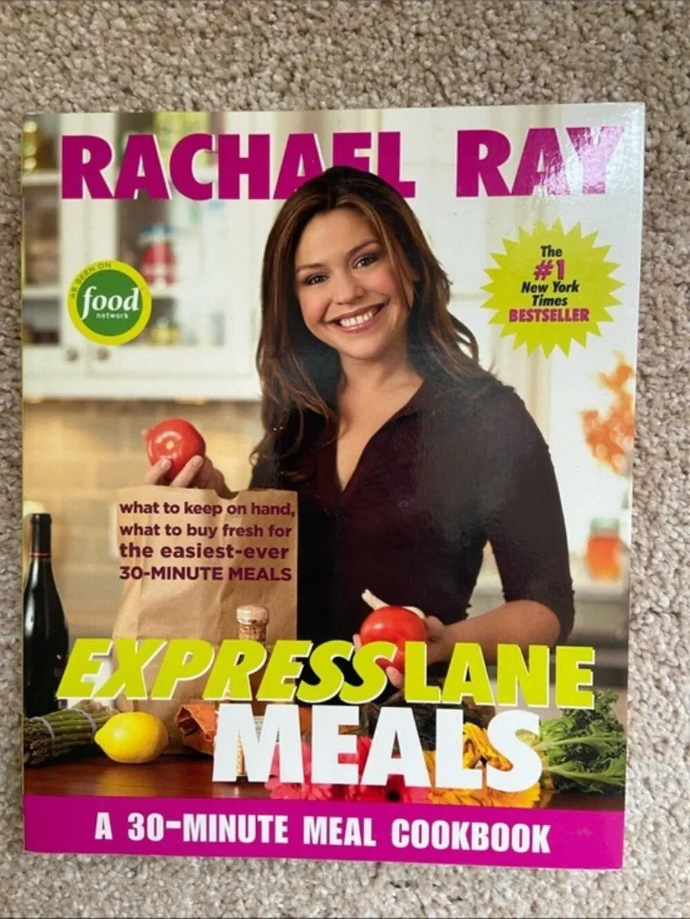 Rachael Ray Cookbook Set of 3 Best Eats Express Lane Meals 2 4 6 8 Softcover NEW